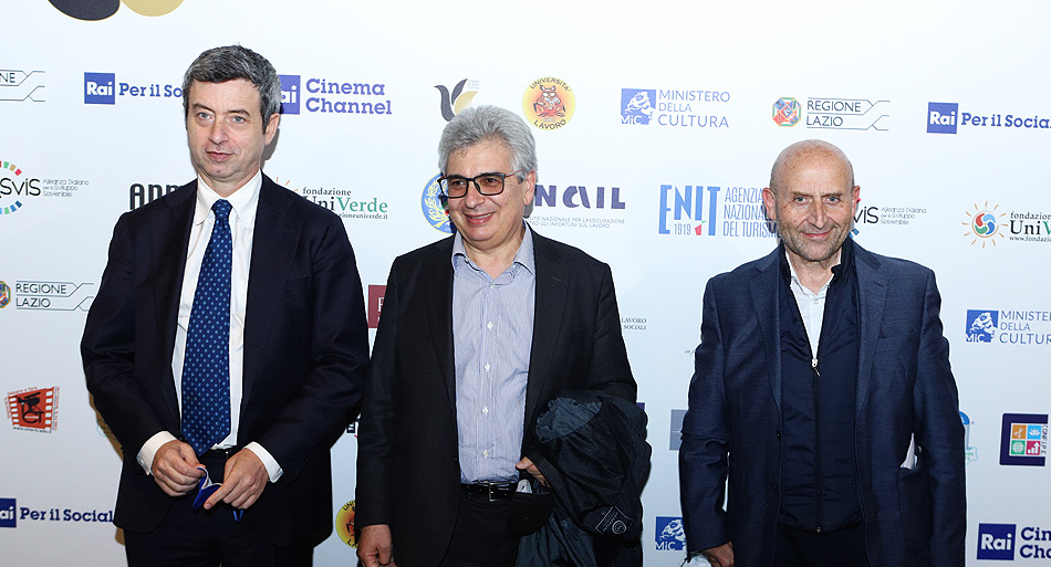 A sinistra Andrea Orlando, Ministro del Lavoro insieme a Franco Bettoni, nella foto a destra, Presidente Inail 