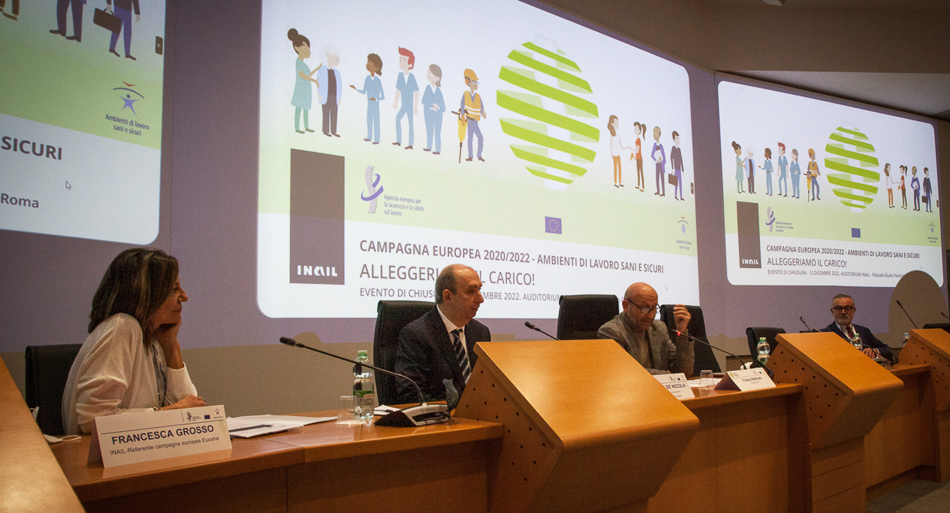 Evento di chiusura della campagna 2020-2022 “Ambienti di lavoro sani e sicuri - Alleggeriamo il carico!”