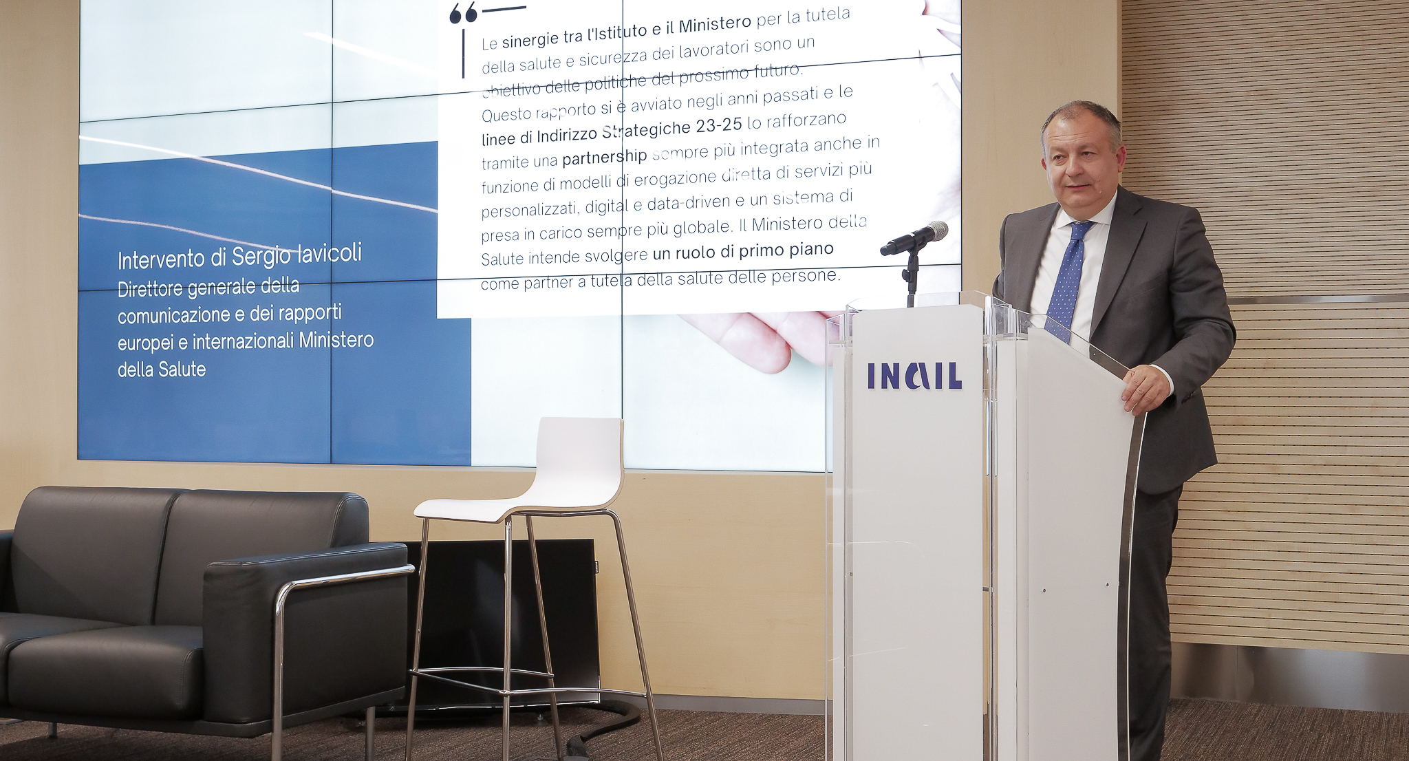 Sergio Iavicoli - direttore generale della comunicazione e dei rapporti europei e internazionali Ministero della Salute