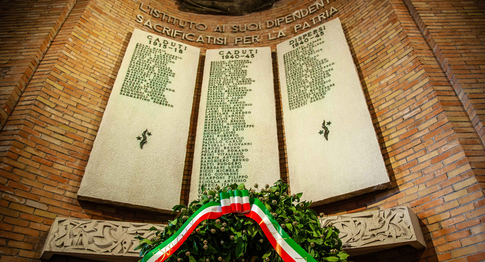 Cerimonia di commemorazione dei dipendenti Inail caduti in guerra