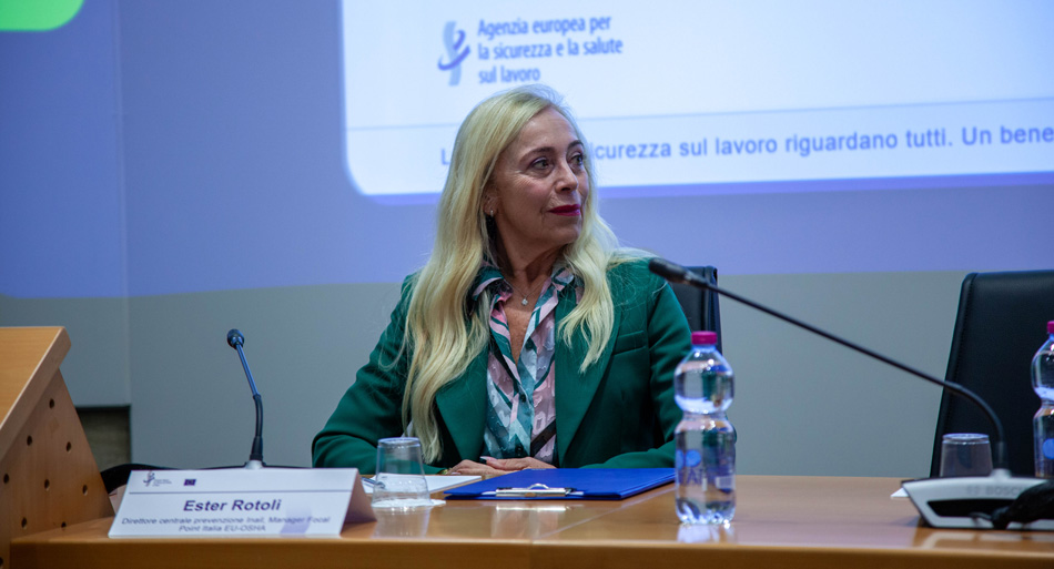 Ester Rotoli - direttore centrale Prevenzione Inail e manager del Focal Point Italia Eu-Osha