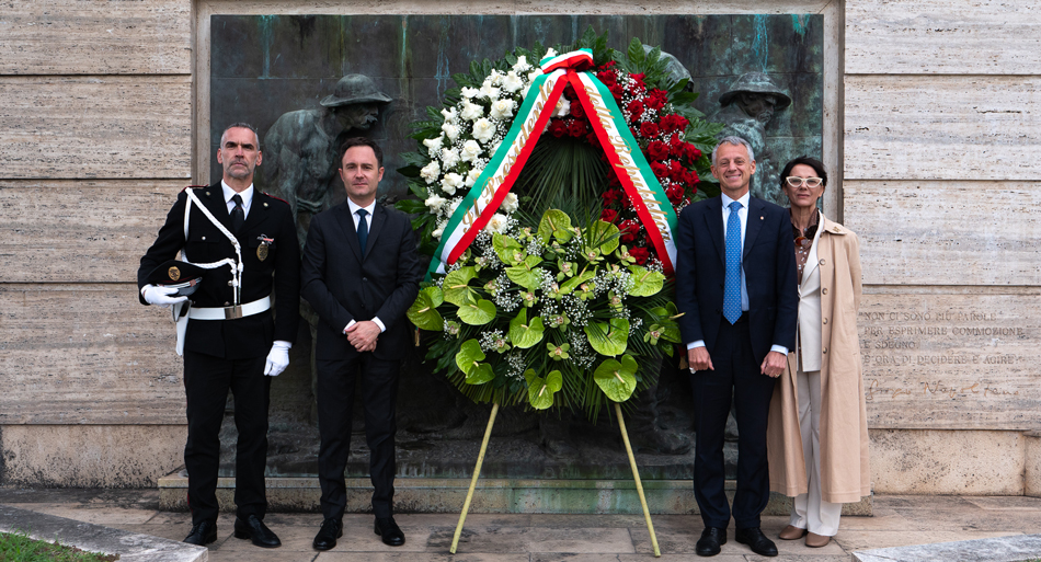 Il presidente Inail Fabrizio D’Ascenzo con i due consiglieri di amministrazione Caterina Grillone e Maurizio Millico