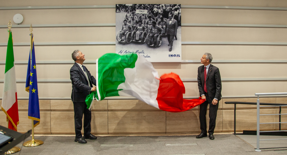 Cerimonia di intitolazione dell’Auditorium della sede centrale Inail al professor Antonio Maglio