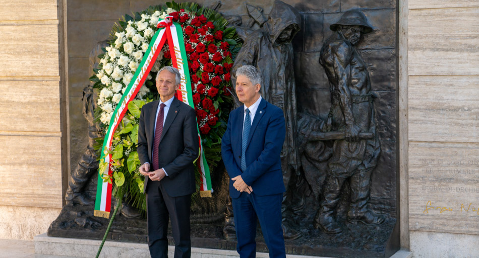 Il presidente Inail Fabrizio D'Ascenzo con il direttore generale Inail Marcello Fiori