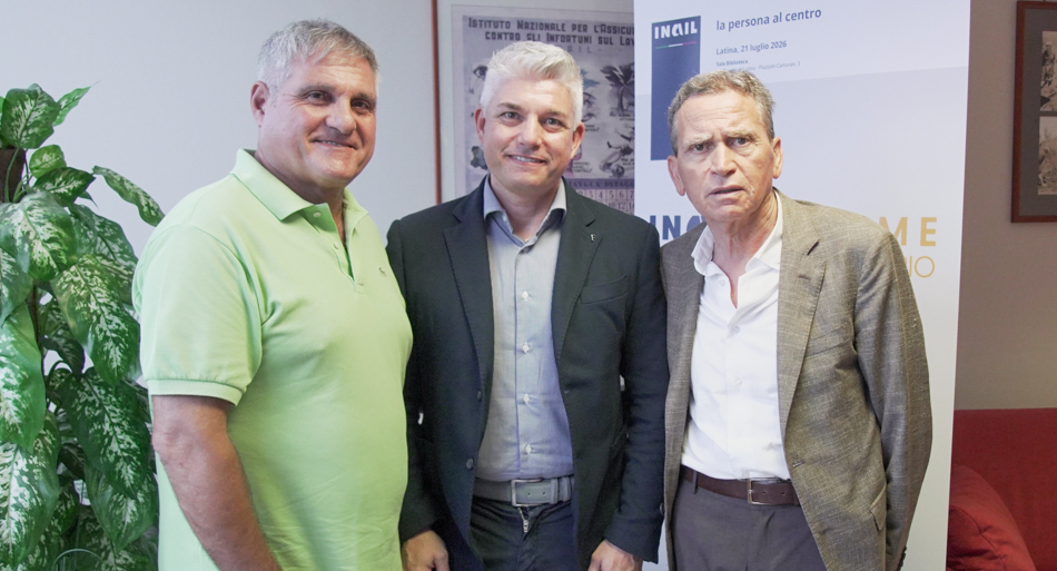 Giampiero Nardacci - segretario generale Fillea CIGL  Frosinone Latina __ Francesco Indelicato - segretario generale FILCA CISL Latina __ Massimo Purificato - segretario generale provinciale Feneal UIL Latina