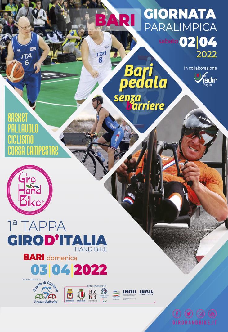 “Giro d’Italia in Handbike”: a Bari la prima tappa dell’edizione 2022 -0
