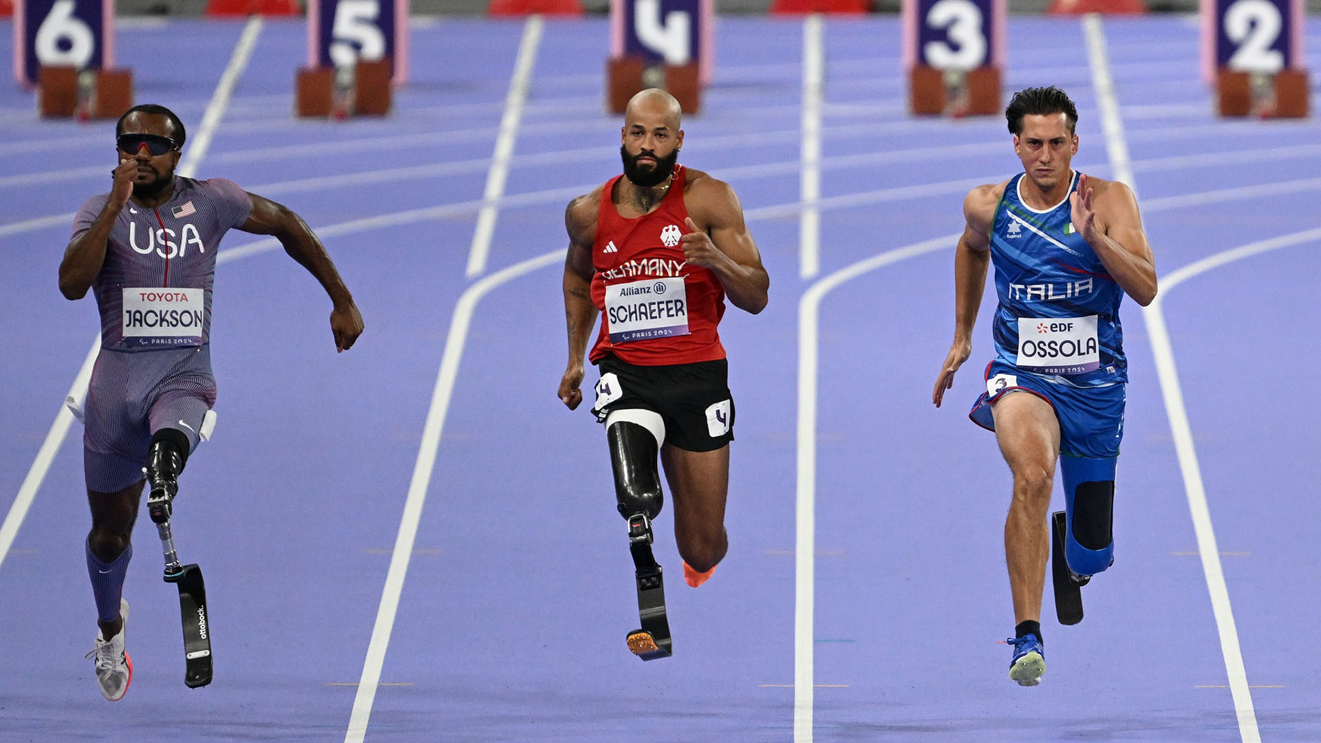 Parigi (FRA) 01 settembre2024
Paralimpiadi Parigi 2024 100m maschile - 
100m maschile - T63 Round 1 - Batteria
in photo : ALESSANDRO OSSOLA
Ph Augusto Bizzi / CIP