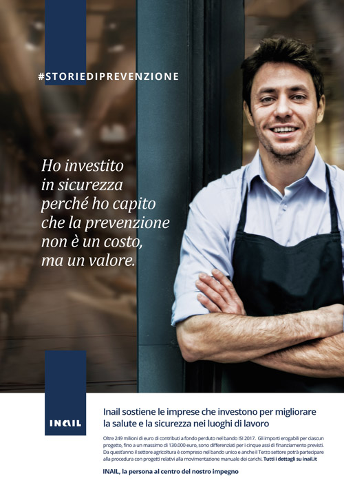 "Inail sostiene le imprese che investono per migliorare la salute e la sicurezza nei luoghi di lavoro"