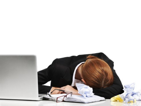 Immagine stress lavoro correlato donna