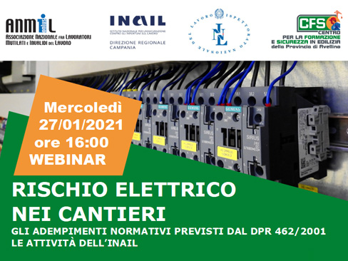 webinar rischio elettrico Avellino