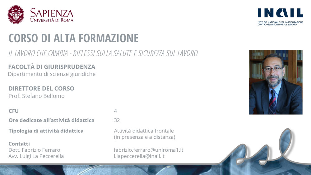 STEFANO BELLOMO - SAPIENZA UNIVERSITÀ DI ROMA
