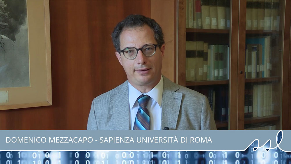 DOMENICO MEZZACAPO - SAPIENZA UNIVERSITÀ DI ROMA