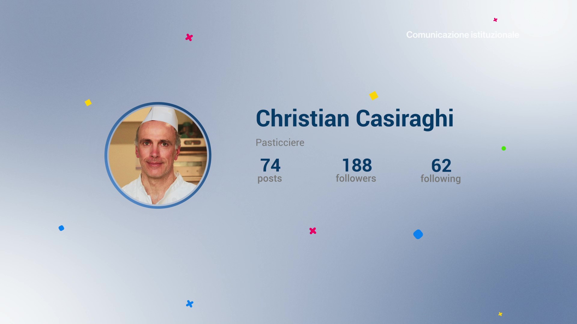 I TESTIMONIAL DELLA CAMPAGNA – CHRISTIAN CASIRAGHI – SPOT VIDEO 30’’