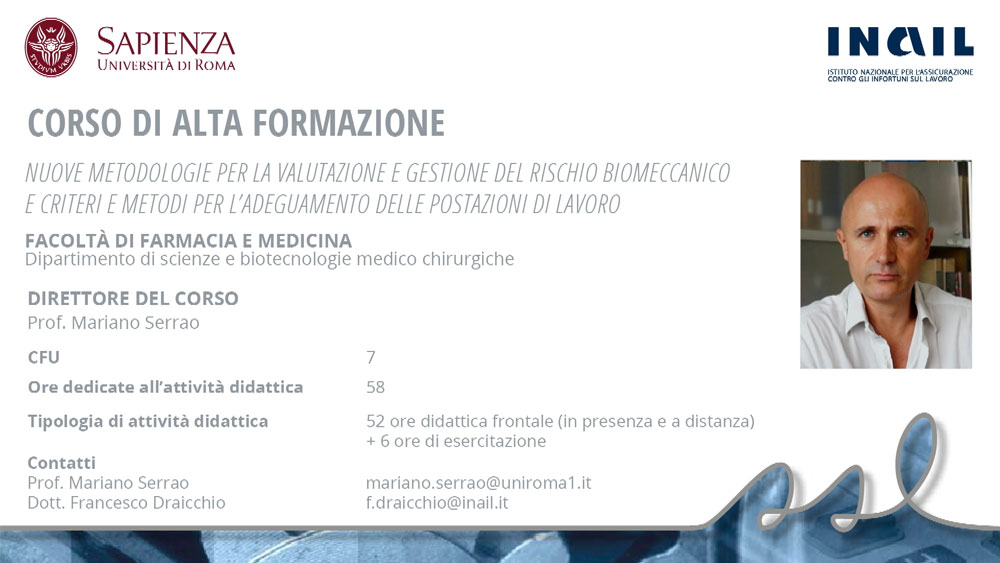 MARIANO SERRAO - SAPIENZA UNIVERSITÀ DI ROMA