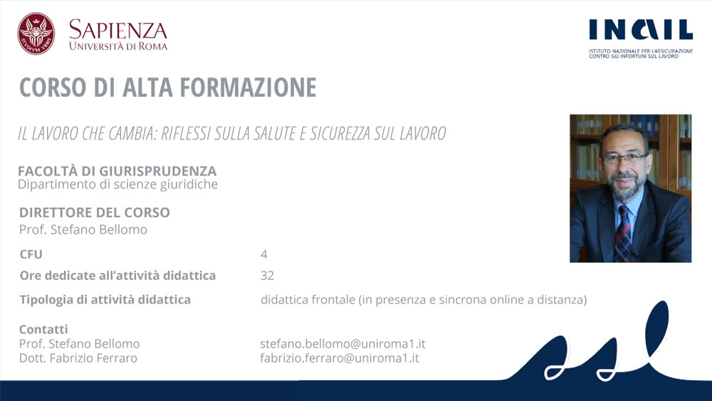 STEFANO BELLOMO - SAPIENZA UNIVERSITÀ DI ROMA