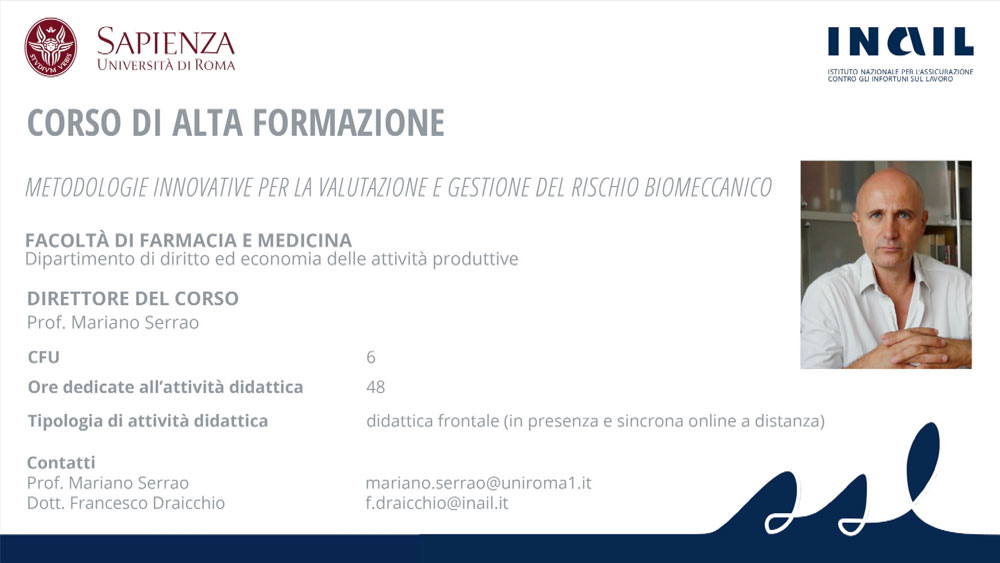 MARIANO SERRAO - SAPIENZA UNIVERSITÀ DI ROMA