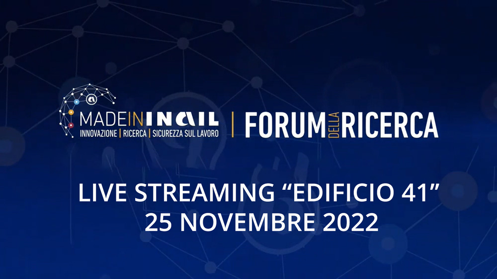 EDIFICIO 41 - REGISTRAZIONE DIRETTA STREAMING (25 NOVEMBRE 2022)