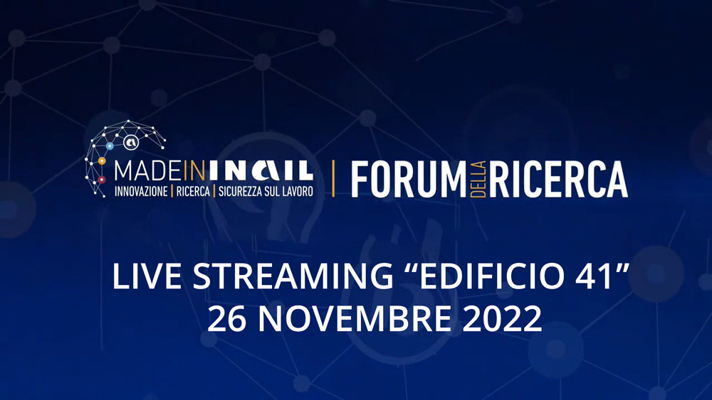 EDIFICIO 41 - REGISTRAZIONE DIRETTA STREAMING (26 NOVEMBRE 2022)