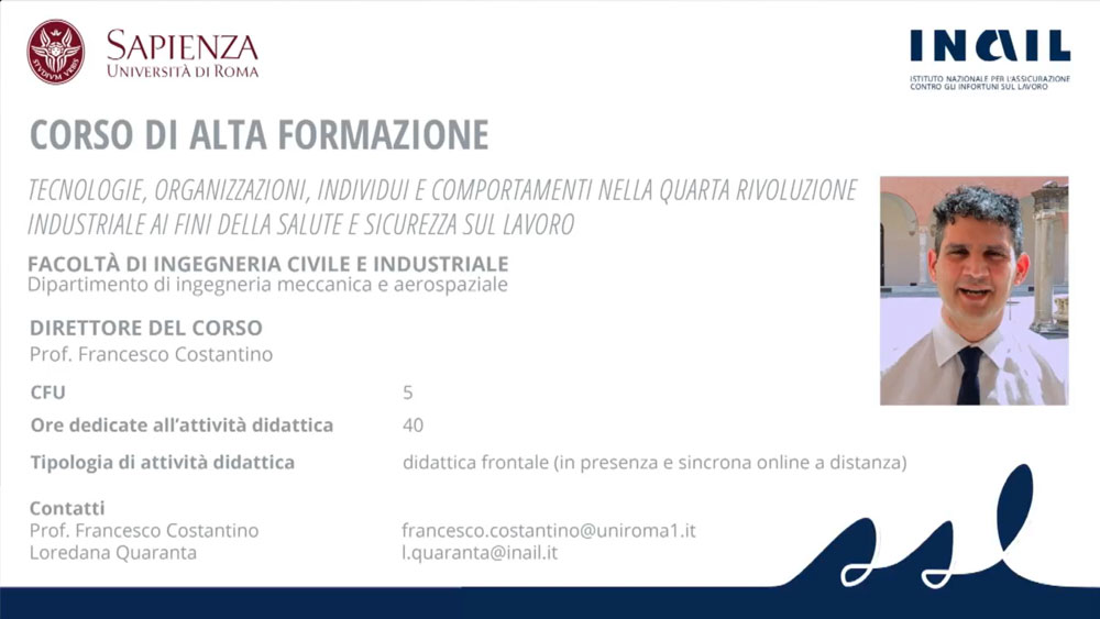 FRANCESCO COSTANTINO - SAPIENZA UNIVERSITÀ DI ROMA