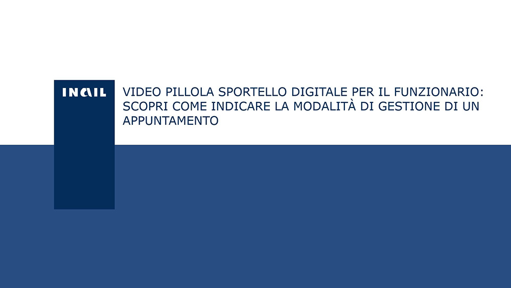 Come indicare la modalità di gestione di un appuntamento